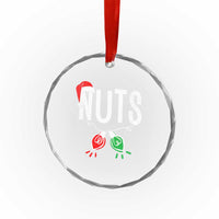 Xmas Matching Couple Crystal Glass Ornament Chestnuts Xmas Funny Nuts TS02