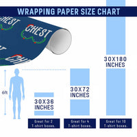 Xmas Matching Couple Wrapping Paper Roll Chestnuts Funny Xmas Chest