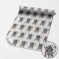 Xmas Merry Krampus Wrapping Paper Roll Naughty Horror Evil Xmas Psychobilly