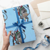 Xmas Merry Krampus Wrapping Paper Roll Naughty Horror Evil Xmas Psychobilly
