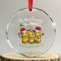 Xmas Mexico Crystal Glass Ornament Tis The Season For Tamales TS09