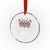 Xmas Mexico Feliz Navidad Crystal Glass Ornament Mexican Sugar Skulls Reindeer Santa - Wonder Print Shop