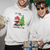 Black Cat Christmas Hoodie It's Fine I'm Fine Everything Is Fine - Wonder Print Shop