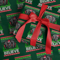 Xmas Mothman Wrapping Paper Roll Believe Cryptmas Cryptid Monster Point Pleasant
