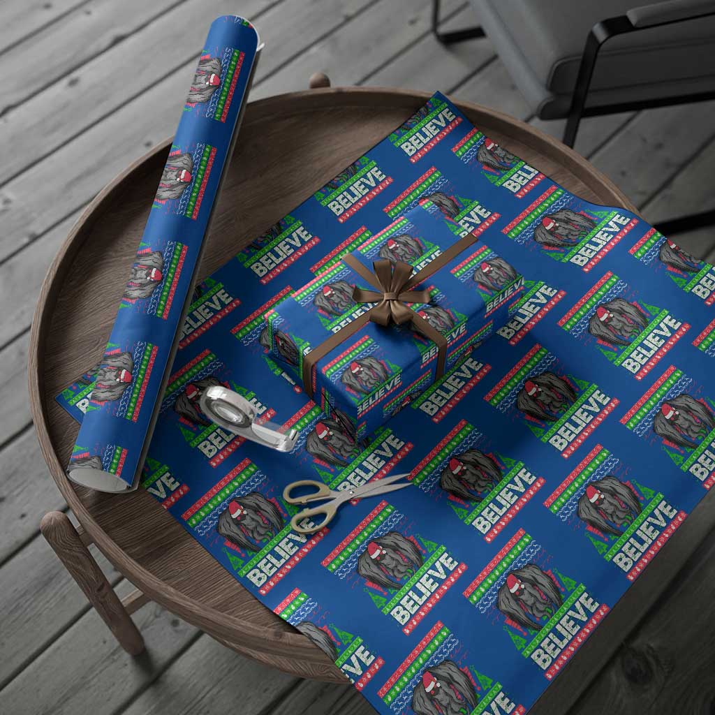 Xmas Mothman Wrapping Paper Roll Believe Cryptmas Cryptid Monster Point Pleasant