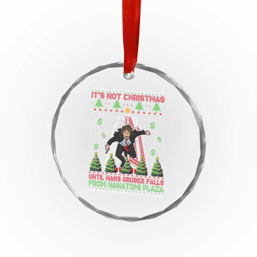 Xmas Nakatomi Plaza Crystal Glass Ornament It's Not Christmas Until Hans Gruber Falls TS09