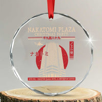 Xmas Nakatomi Plaza Crystal Glass Ornament Xmas Party 1988 Noel Vintage Japanese Style TS11