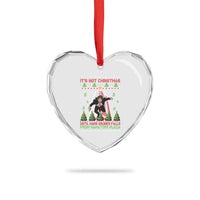 Xmas Nakatomi Plaza Heart Crystal Glass Ornament It's Not Christmas Until Hans Gruber Falls - Wonder Print Shop