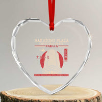 Xmas Nakatomi Plaza Heart Crystal Glass Ornament Xmas Party 1988 Noel Vintage Japanese Style - Wonder Print Shop