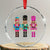 Xmas Nutcracker Crystal Glass Ornament Sequin Sparklle Festive Xmas Vintage - Wonder Print Shop