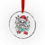 Xmas Pirate Skull Crystal Glass Ornament Yo Ho Ho Boat Cruise Xmas Crossbones - Wonder Print Shop