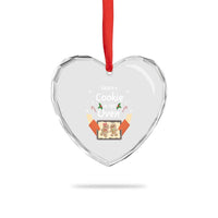 Xmas Pregnancy Heart Crystal Glass Ornament Gingerbread Baby Cookie In This Oven - Wonder Print Shop