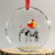 Xmas Santa Riding Elephant Crystal Glass Ornament Xmas Tree Light Funny Festive - Wonder Print Shop