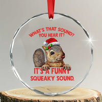 Xmas Squirrel Crystal Glass Ornament It's A Funny Squeaky Sound Xmas Things TS02