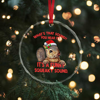 Xmas Squirrel Crystal Glass Ornament It's A Funny Squeaky Sound Xmas Things TS02