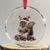 Xmas Squirrel Crystal Glass Ornament Xmas Tree Lights Reindeer Santa Hat Pajamas - Wonder Print Shop