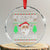 Xmas Teacher Crystal Glass Ornament Be Nice To The Teacher Santa Is Watching - Wonder Print Shop