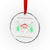 Xmas Teacher Crystal Glass Ornament Be Nice To The Teacher Santa Is Watching - Wonder Print Shop