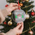 Xmas Teacher Crystal Glass Ornament Be Nice To The Teacher Santa Is Watching - Wonder Print Shop