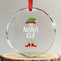 Xmas The Nana Elf Crystal Glass Ornament Funny Grandma Xmas Family Matching TS02