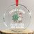 XmasTeacher Crystal Glass Ornament There’s Snow Place Like 2nd Grade Merry Xmas Retro Groovy - Wonder Print Shop