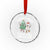 XmasTeacher Crystal Glass Ornament There’s Snow Place Like 2nd Grade Merry Xmas Retro Groovy - Wonder Print Shop