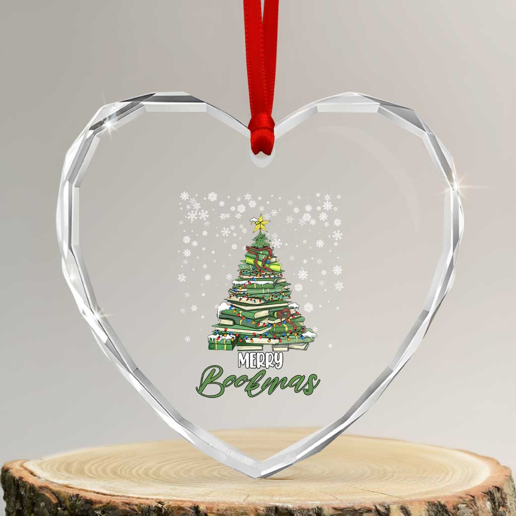 Xmsa Reading Lover Heart Crystal Glass Ornament Read More Books Funny Christmas Teacher Student Book Lovers - Wonder Print Shop