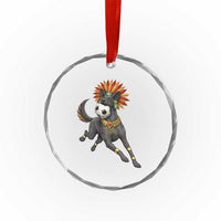 Xolo Dog Soccer Aztec Mexican Fan Gift Crystal Glass Ornament