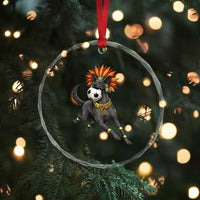 Xolo Dog Soccer Aztec Mexican Fan Gift Crystal Glass Ornament