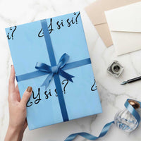 Y Si Si Minimalist Typography Wrapping Paper Roll What If Mexico Slang Spanish