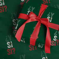 Y Si Si Vintage Mexican Flag Wrapping Paper Roll What If Spanish Slang Mexico Soccer Football Fans
