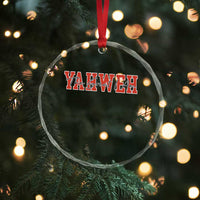 Yahweh The Great I Am Crystal Glass Ornament Christian Religious Faith - Wonder Print Shop
