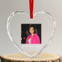 Y'all Need Jesus Funny Girls Meme Saying Christian Humor Heart Crystal Glass Ornament