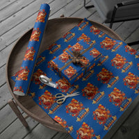 Year of The Fire Horse Wrapping Paper Roll Funny Chinese Zodiac Lunar New Year 2026 - Wonder Print Shop