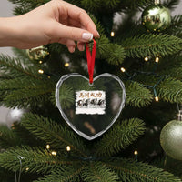 Year of The Horse 2026 Heart Crystal Glass Ornament Gallop Of The 8 Horses Lunar New Year