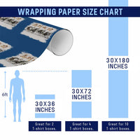 Year of The Horse 2026 Wrapping Paper Roll Gallop Of The 8 Horses Lunar New Year