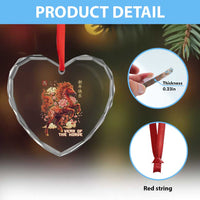 Year of the Horse Chinese New Year Heart Crystal Glass Ornament Floral Zodiac Horse Lunar Festival - Wonder Print Shop