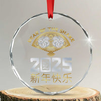 Year Of The Snake 2025 Crystal Glass Ornament Happy New Year Chinese China - Wonder Print Shop