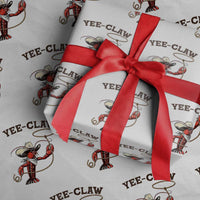 Yee Claw Wrapping Paper Roll Funny Crawfish Cajun Seafood Festival