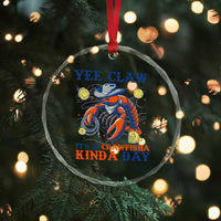 Yee Claw Lobster Crystal Glass Ornament It's a Crawfish Kinda Day Summer Beach Vaction Gift