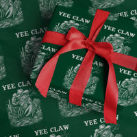 Yee Claw Lobster Wrapping Paper Roll Funny Crawfish Western Meme