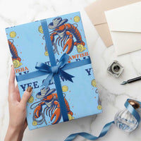 Yee Claw Lobster Wrapping Paper Roll It's a Crawfish Kinda Day Summer Beach Vaction Gift