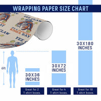 Yee Claw Lobster Wrapping Paper Roll It's a Crawfish Kinda Day Summer Beach Vaction Gift