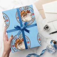 Yee Haw It Is Christmas Wrapping Paper Roll Funny Black Santa Cowboy - Wonder Print Shop