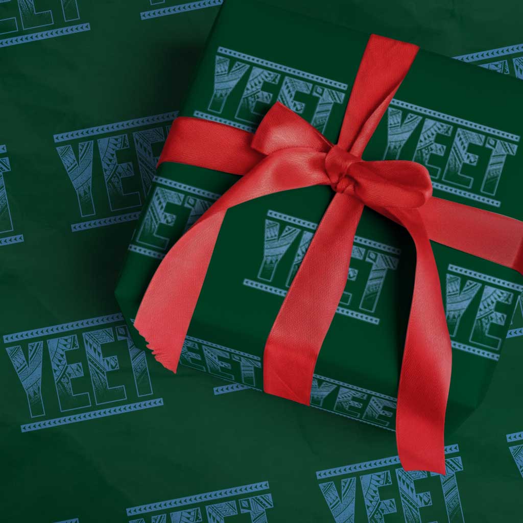 Yeet Funny Wrestling Slang Quote Tribal Art Wrapping Paper Roll