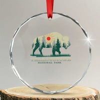 Yellowstone National Park Crystal Glass Ornament Bison Nature Wildlife Outdoor Hiking Camping Forest - Wonder Print Shop