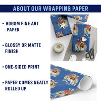Yolo Jk BRB Jesus Wrapping Paper Roll Funny Easter Christian