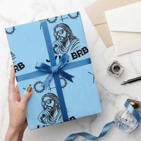 Yolo Jk BRB Jesus Wrapping Paper Roll Funny Easter Day Ressurection Christians - Wonder Print Shop