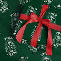 Yolo Jk BRB Jesus Wrapping Paper Roll Funny Easter Ressurection Christians - Wonder Print Shop