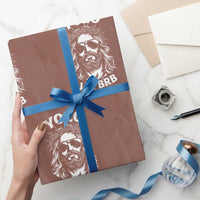 Yolo Jk BRB Jesus Wrapping Paper Roll Funny Easter Ressurection Christians - Wonder Print Shop